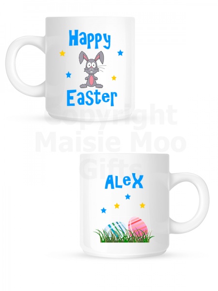 Personalised Happy Easter Ceramic Kids Mug